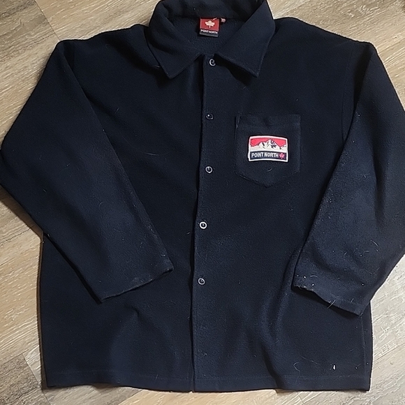 Other - Point North Black Fleece Shirt Vintage